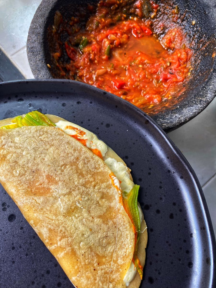 Quesadilla and Salsa